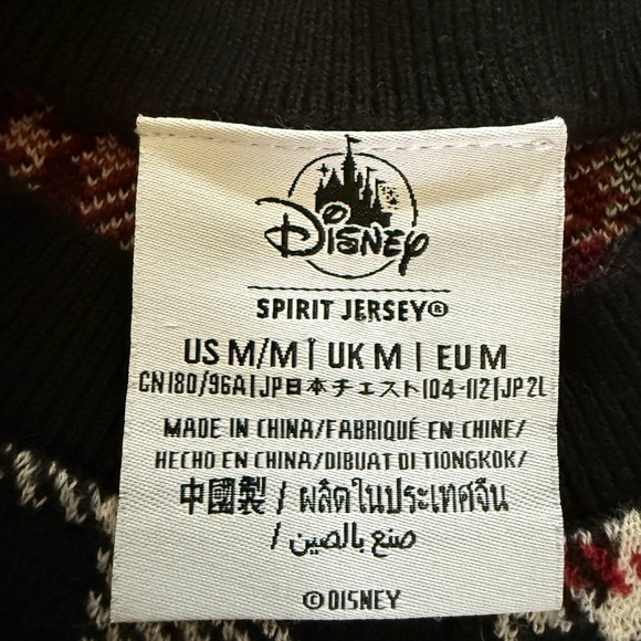 Mickey Mouse Disney World Plaid Spirit Jersey Sweater Christmas Medium‎ - Picture 6 of 12
